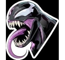 Деревянный значок «Веном (классика)»