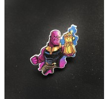 Деревянный значок «Танос и Перчатка Бесконечности»