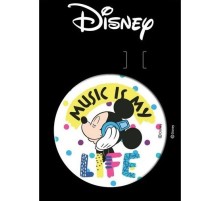 Значок Disney Микки Маус – Music is my life