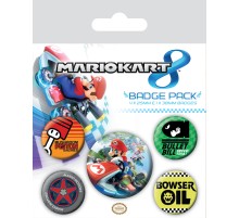 Значки Pyramid: Nintendo: Mario Kart 8 набор 5 шт.