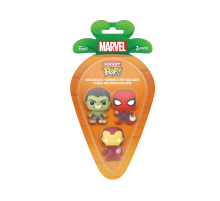 Набор подарочный Funko Carrot Pocket POP! Marvel — Hulk, Spider-man, Iron Man (Easter Carrot)