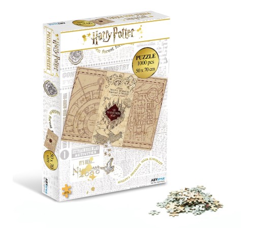 Пазл Harry Potter Jigsaw puzzle 1000 pieces Marauder's Map ABYJDP002