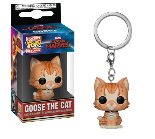 Брелок Funko POP! Keychain: Marvel: Captain Marvel: Goose the Cat 36440-PDQ