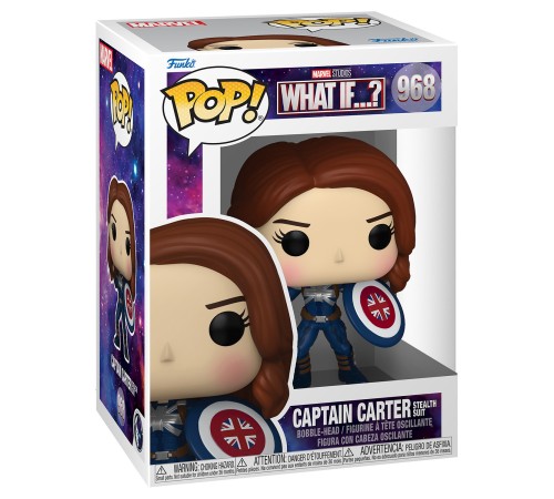 Фигурка Funko POP! Bobble Marvel What If Captain Carter Stealth Suit (968) 58653