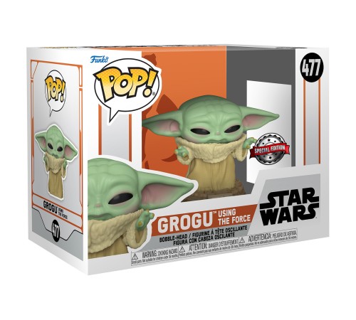 Фигурка Funko POP! Bobble Star Wars ATG Mandalorian Grogu Using The Force (Exc) 55625
