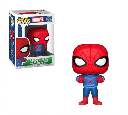 Фигурка Funko Bobble: Marvel: Holiday: Spider-Man w/ Ugly Sweater 33983