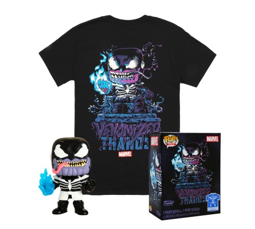 Набор Фигурка+Футболка Funko POP and Tee: Venom Thanos (L) 45463