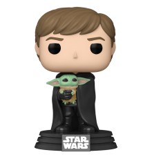 Фигурка Funko POP! Bobble Star Wars Mandalorian Luke Skywalker with Grogu 58290