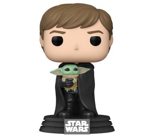 Фигурка Funko POP! Bobble Star Wars Mandalorian Luke Skywalker with Grogu 58290