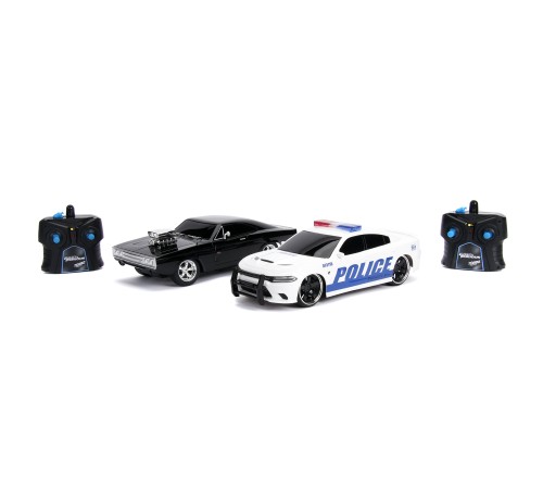 Набор Jada Toys Р/У Машинки Fast & Furious 1:16 Twin Pack RC 30726 2015 Dodge Charger 97584 1970 Dodge Charger (Street) 30725