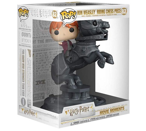 Фигурка Funko POP! Movie Moments Harry Potter S5 Ron Weasley Riding Chess Piece 35518