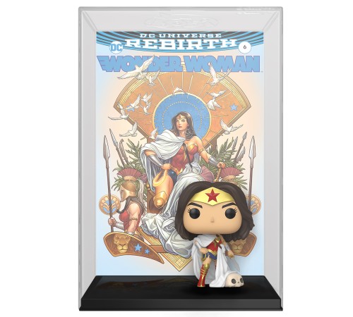 Фигурка Funko POP! Comic Covers DC Wonder Woman 80th Wonder Woman (Rebirth) On Throne (03) 55010