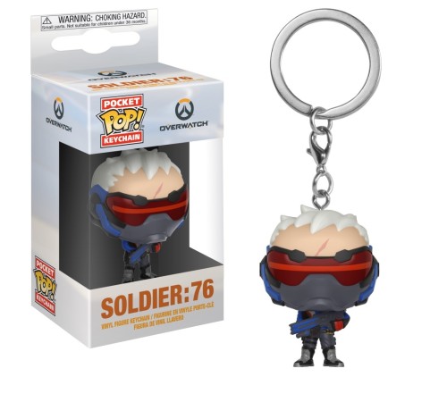 Брелок Funko Pocket POP! Keychain: Overwatch: Soldier 76 32774-PDQ