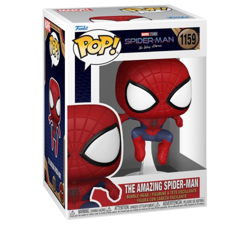 Фигурка Funko POP! Bobble Marvel Spider-Man No Way Home The Amazing Spider-Man Leaping (1159) 67608