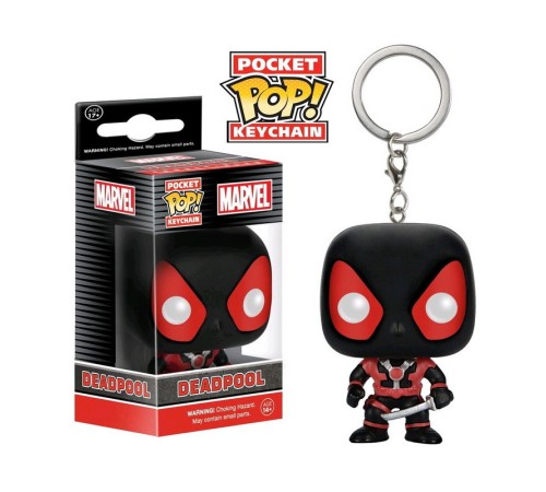 Брелок Funko Pocket POP! Keychain Marvel Black Deadpool 7512-PDQ