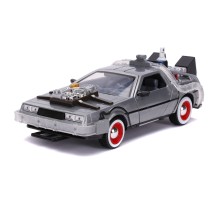 Модель Машинки Hollywood Rides Back to the Future 3 1:24 Time Machine Primer Brushed Raw Metal 32166 Модель Машинки Hollywood Rides Back to the Future 3 1:24 Time Machine Primer Brushed Raw Metal 32166