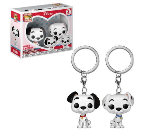 Брелок Funko POP! Keychain: Disney: Dalmations: 2PK Pongo & Perdita 36371-PDQ