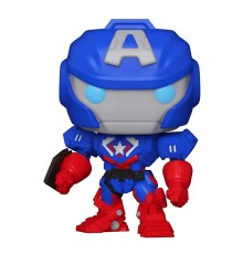 Фигурка Funko POP! Bobble Marvel Avengers Mech Strike Captain America (GW) (Exc) 55633