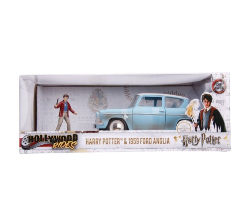 Машинка с фигуркой Hollywood Rides Harry Potter 1:24 Harry Potter & 1959 Ford Anglia 31127