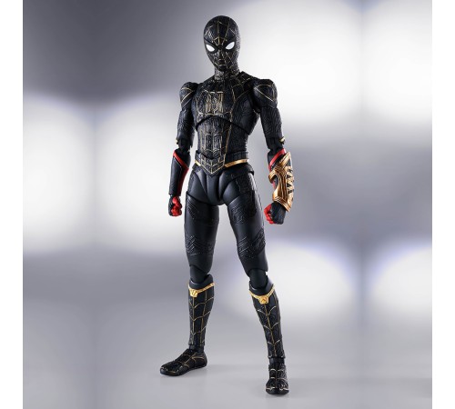 Фигурка S.H. Figuarts Человек Паук Spider-Man ［Black & Gold Suit］(Spider-Man: No Way Home) Special Set 630070