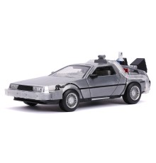 Модель Машинки Hollywood Rides Back to the Future 2 1:24 Time Machine Primer Brushed Raw Metal 31468