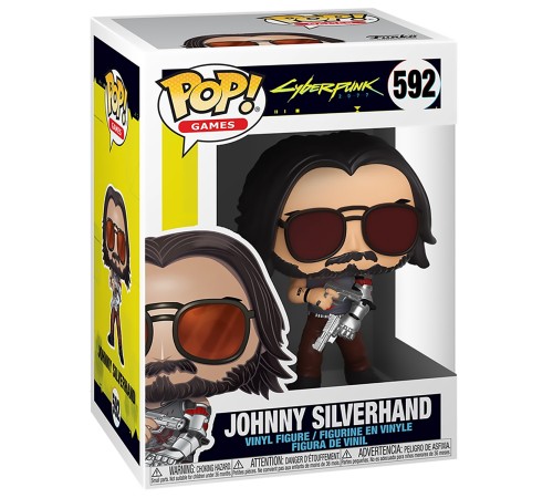 Фигурка Funko POP! Games Cyberpunk 2077 Johnny Silverhand w/ Gun 47522