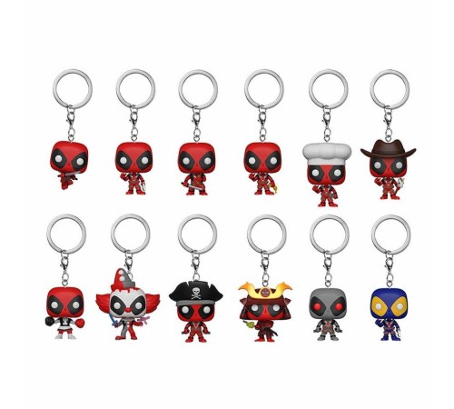 Брелок Funko Pocket POP! Keychain: Deadpool Blindbags: 24pc PDQ (1шт.) 31144