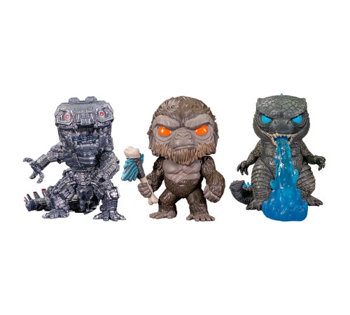 Фигурка Funko POP! Movies Godzilla Vs Kong Godzilla, Mechagodzilla, Kong 3PK (Exc) 60138