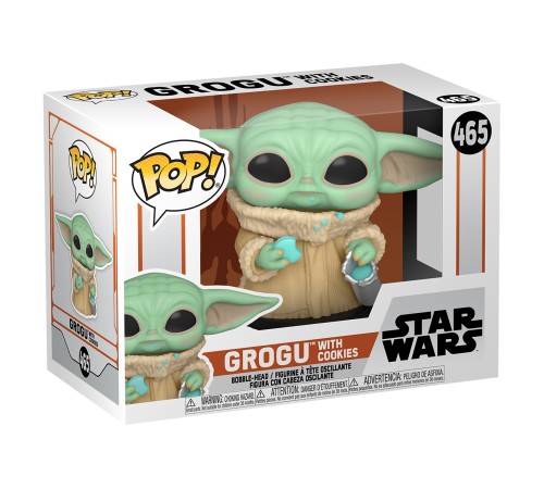 Фигурка Funko POP! Bobble Star Wars Mandalorian Grogu with Cookies 54531