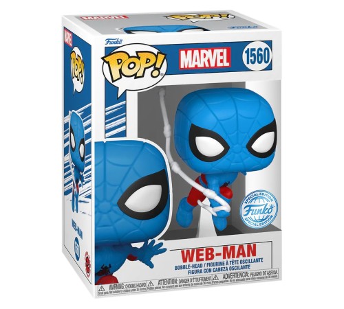 Фигурка Funko POP! Bobble Marvel Web-Man with Webbing (Exc) (1560) 71560