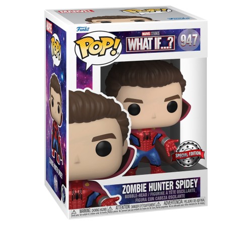 Фигурка Funko POP! Bobble Marvel What If Zombie Hunter Spidey (Unmasked) (MT) (Exc) (947) 58253