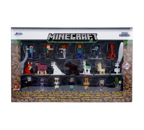 Набор Jada Toys Nano Metalfigs Minecraft wave 3 1.65