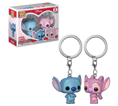 Брелок Funko POP! Keychain: Disney: Lilo & Stitch: 2PK Stitch & Angel 36370-PDQ