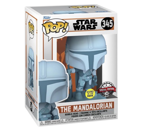 Фигурка Funko POP! Bobble Star Wars Mandalorian Mandalorian (Holo) (GW) (Exc) (345) 60654