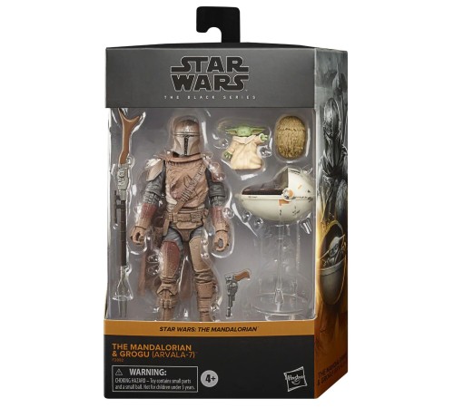 Фигурка Star Wars The Black Series The Mandalorian and Grogu (Arvala-7) 90360