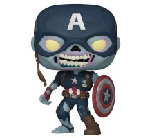 Фигурка Funko POP! Bobble Marvel What If Zombie Captain America (Exc) 10