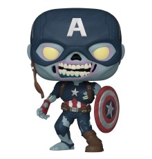 Фигурка Funko POP! Bobble Marvel What If Zombie Captain America (Exc) 10