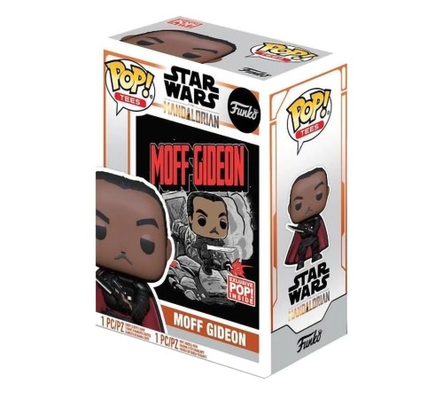 Набор Фигурка+Футболка Funko POP and Tee Star Wars The Mandalorian Moff Gideon 52703 (UT-53542)