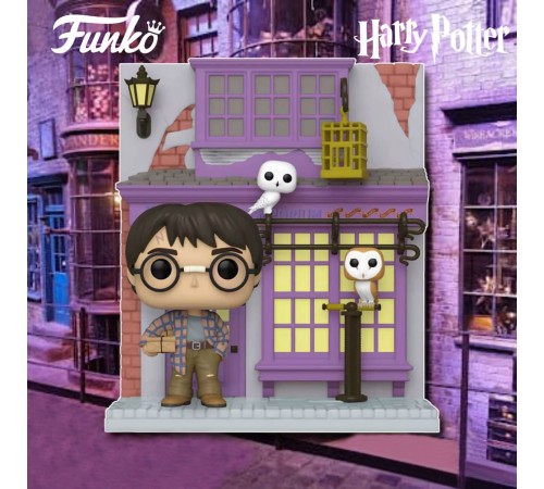 Фигурка Funko POP! Deluxe Harry Potter Diagon Alley Harry Potter w/Eeylops Owl Emporium (Exc) 58135