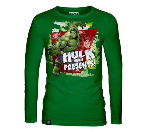 Мужской лонгслив Marvel X-mas Hulk