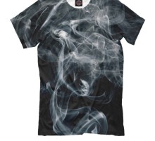 Футболка мужская «Абстракция в дыму», размер S