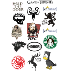 Лист стикеров Stickerlab - Game Of Thrones