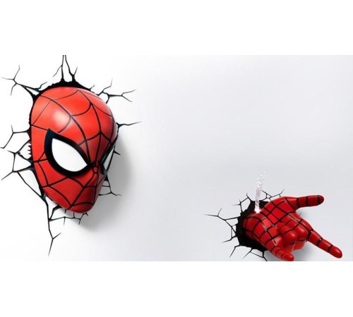 Светильник 3D Spiderman Mask