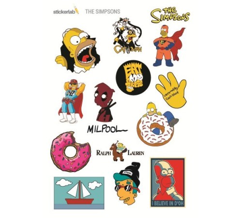 Лист стикеров Stickerlab - Simpsons #1