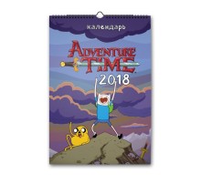 Время приключений/Adventure Time. Настенный календарь-постер на 2018 год
