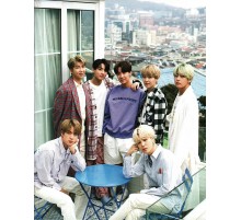 Тетрадь в клетку 48 листов (BTS белая)