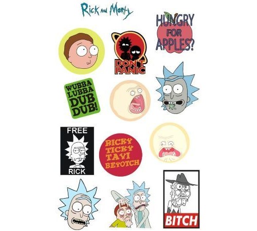 Лист стикеров Stickerlab - Rick & Morty #1