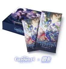 Genshin. Категория Premium. Коллекционные карточки в блистере