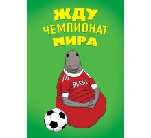 Жду Чемпионат Мира (блокнот в твердой обложке в линейку)
