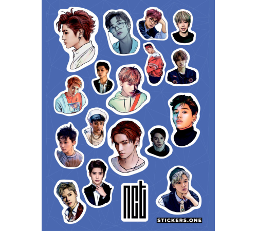 Лист стикеров «NCT»